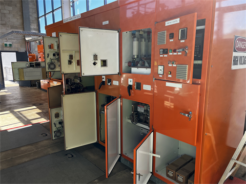 Electrical cabinet at Cooma Water Treatment Plant on the morning of the incident