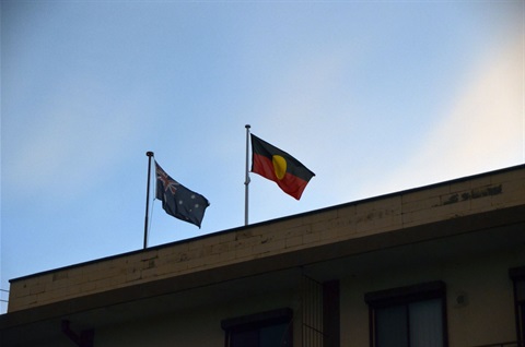 Flags on Cooma Chambers at sunset(27)_edit.jpg