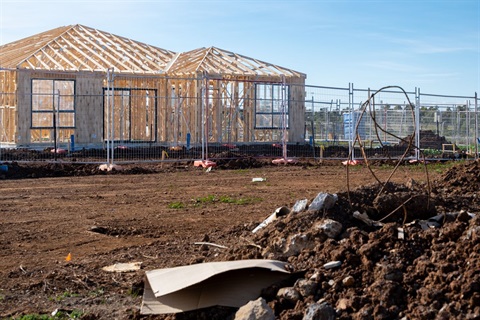 Residential home under construction