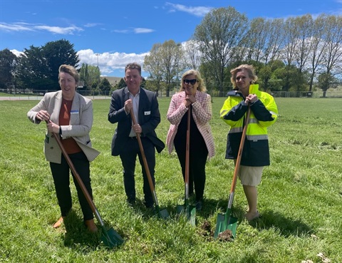 Cooma sports hub sod turning.jpg